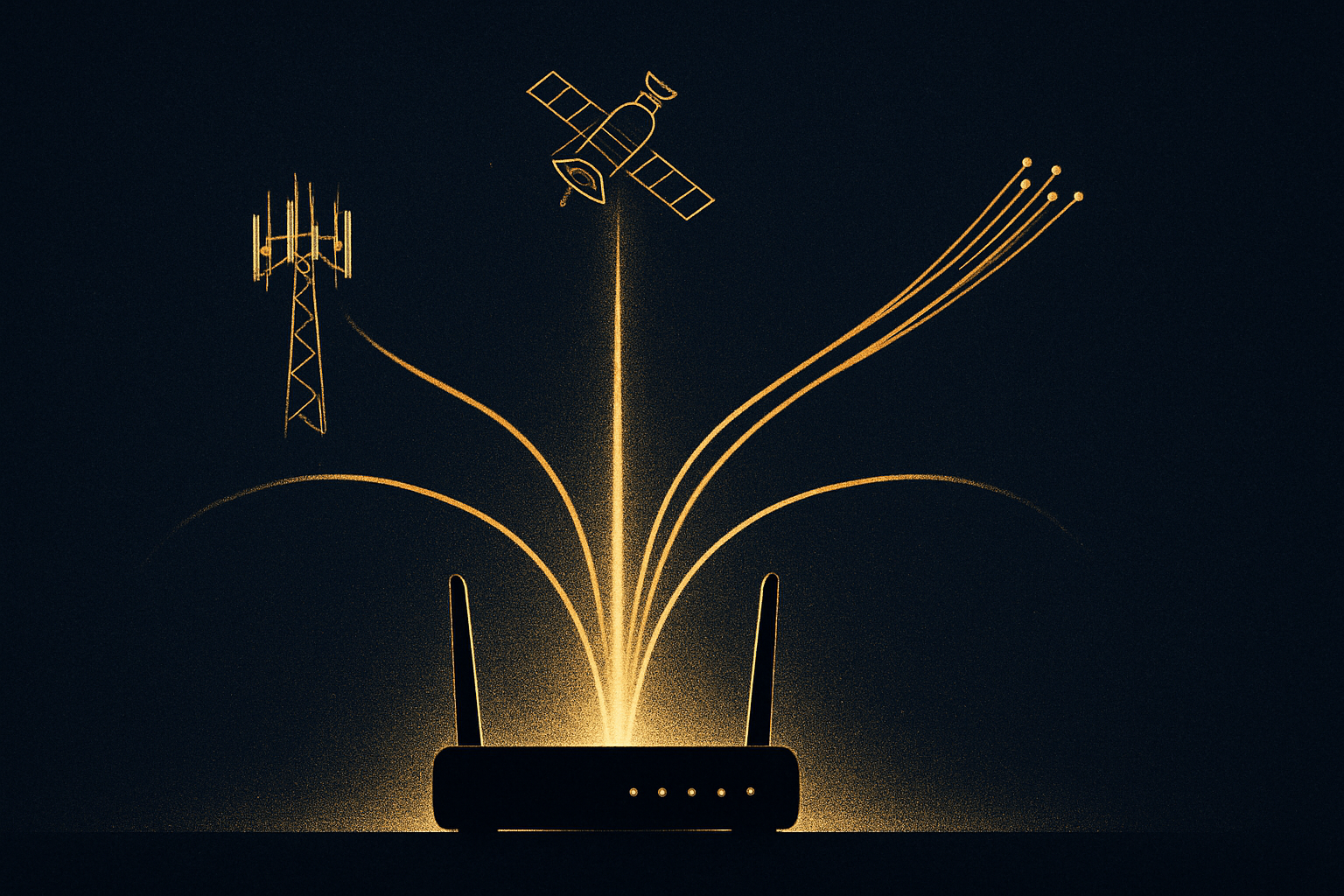 Peplink Firmware 8.6 - bonded cellular, satellite, and fiber paths converging